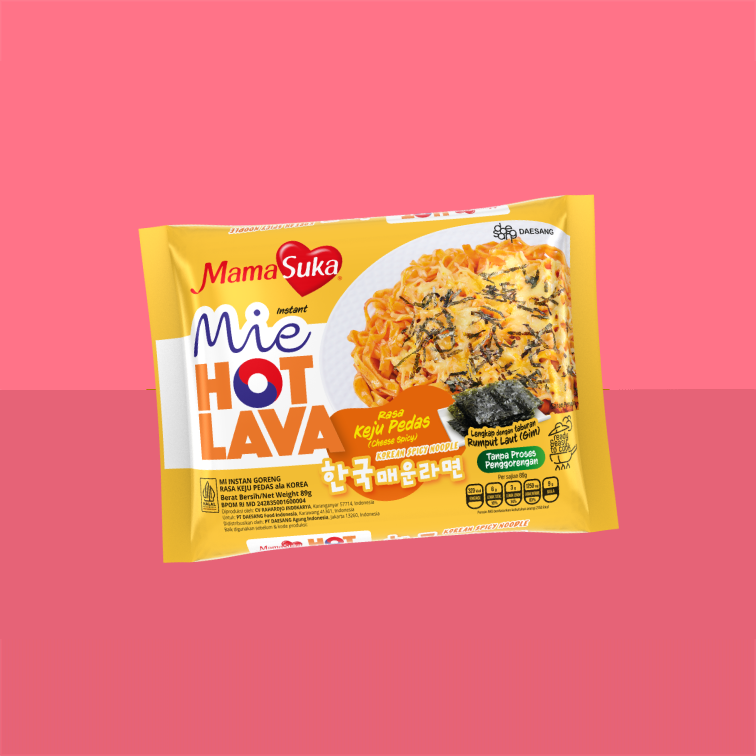 Mie Hot Lava Rasa Keju